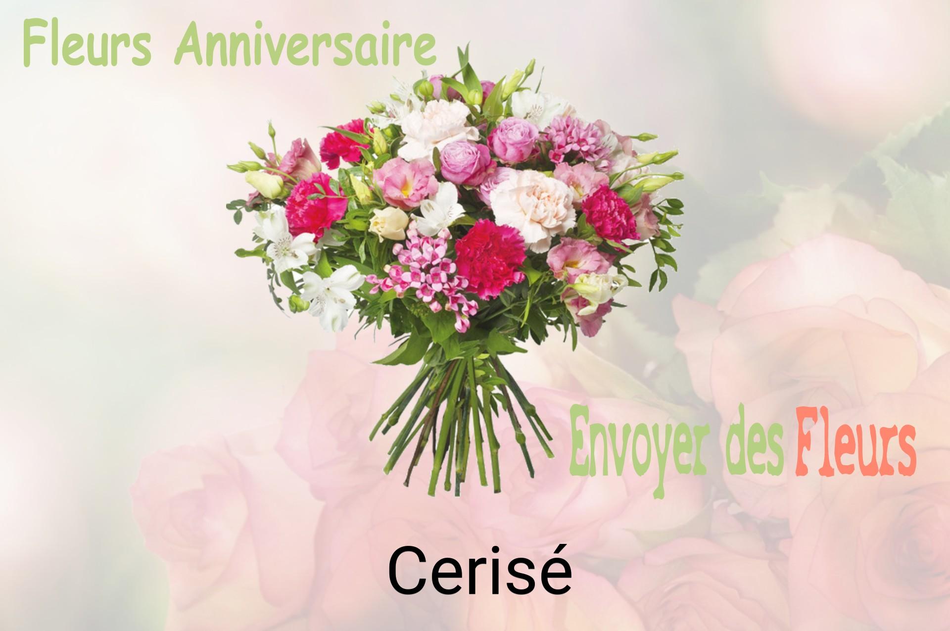 Bouquet de fleurs d’anniversaire livré à Cerisé